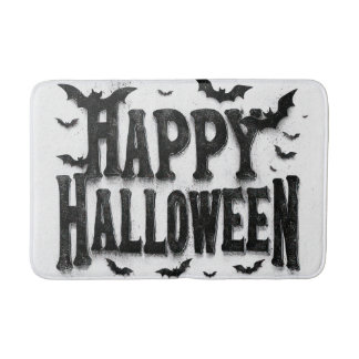 Happy Halloween - Bats Bath Mat