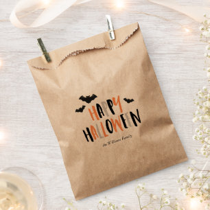 Happy Halloween Bats Favour Bags