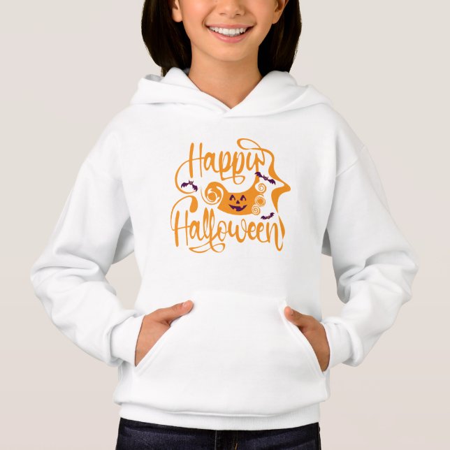 Happy Halloween bats  jack o lantern  (Front)