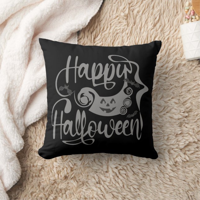 Happy Halloween bats  jack o lantern Cushion (Blanket)