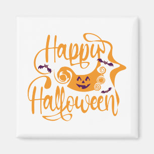 Happy Halloween bats  jack o lantern Magnet