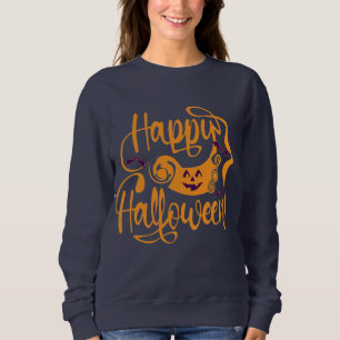 Happy Halloween bats jack o lantern Sweatshirt