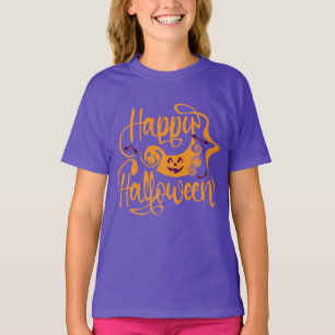 Happy Halloween bats  jack o lantern T-Shirt