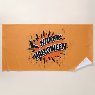 Happy Halloween Beach Towel