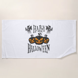 Happy Halloween                            Beach Towel