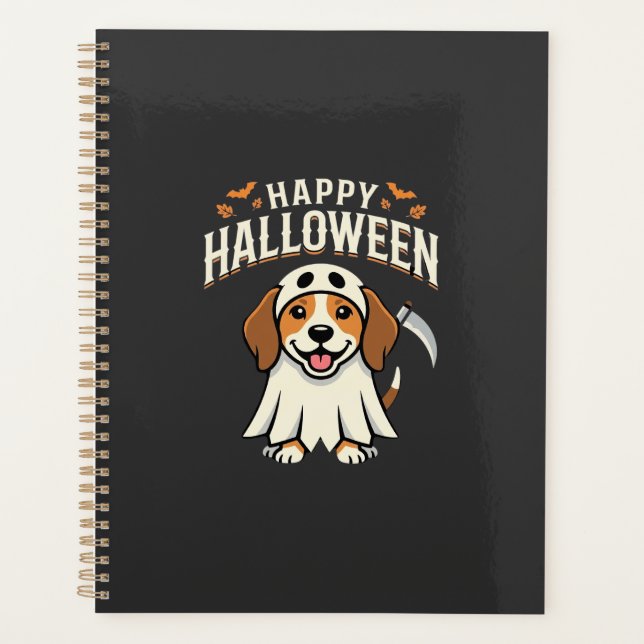 Happy Halloween Beagle Dog Design_1 Planner (Front)