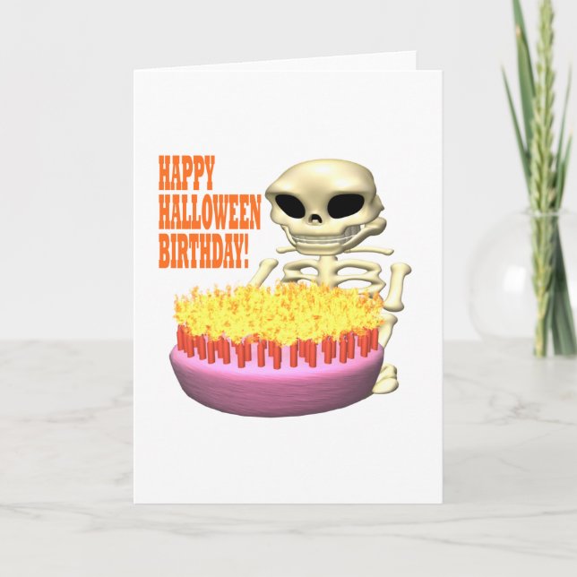 Happy Halloween Birthday Card (Front)