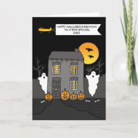 Happy Halloween Birthday Dad Haunted House