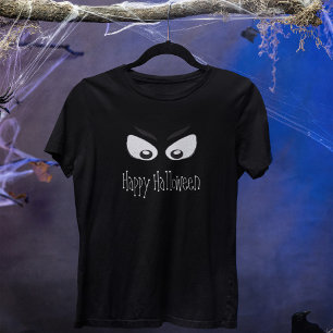 Happy Halloween Black and White Ghost T-Shirt