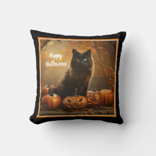 Happy Halloween Black Cat Collection Cushion