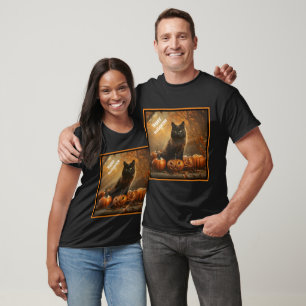 Happy Halloween Black Cat Collection T-Shirt