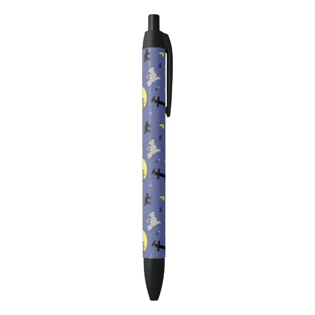 Happy Halloween Black Ink Pen (Bottom (Vertical))
