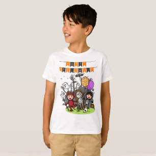 Happy Halloween Black Orange T-Shirt
