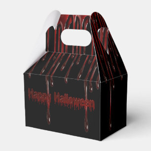 Happy Halloween Blood Drips Gable Favour Box
