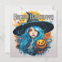 Happy Halloween | Blue Haired Witch