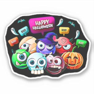 Happy Halloween Boo,  3D Characters Set