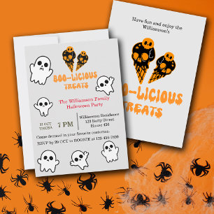 Happy Halloween Boo-licious Party  Invitation