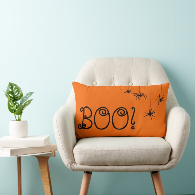 Happy Halloween Boo! Lumbar Cushion (Chair)