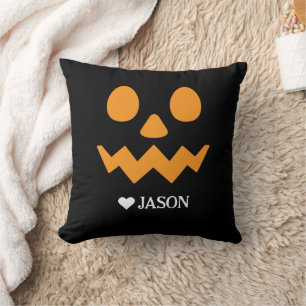 Happy Halloween boo spooky pumpkin Face Cushion