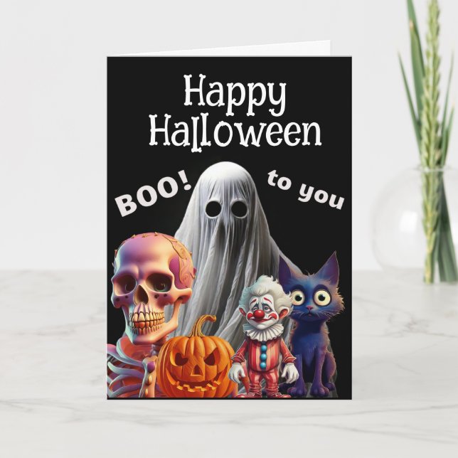 Happy Halloween…Boo to you  Card (Front)