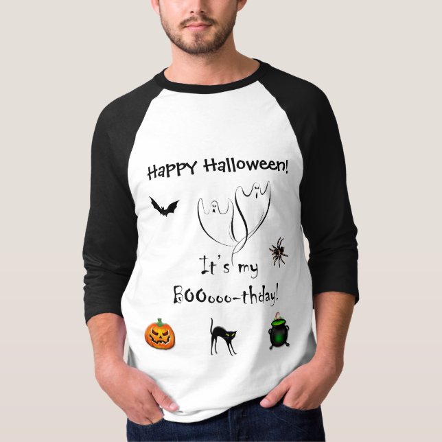 Happy Halloween Booothday T-shirt (see back) (Front)