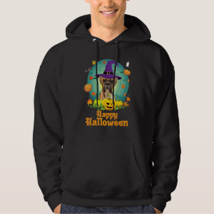 Happy Halloween Boxer Dog Pumpkin Witch Ghost Cute Hoodie