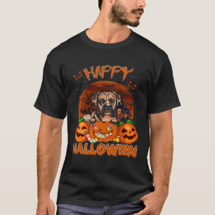 Happy Halloween Boxer Pumpkin Dog Halloween T-Shirt