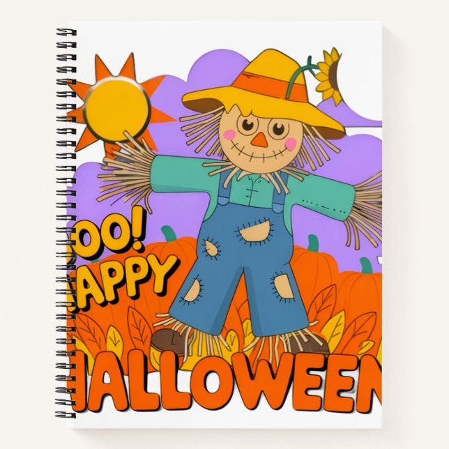 Happy Halloween boy  Notebook (Front)