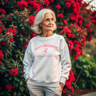 Happy Halloween Breast Cancer Awareness Sweatshirt