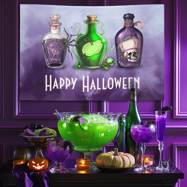 Happy Halloween Brews and Boos Apothecary Banner (Creator Uploaded)