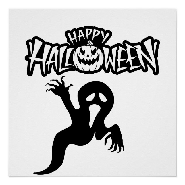 Happy Halloween Brilliant Poster (Front)