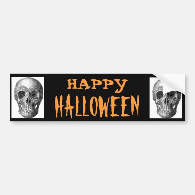 Happy Halloween Bumper Sticker (Front)