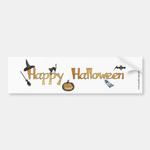 Happy Halloween Bumper Sticker
