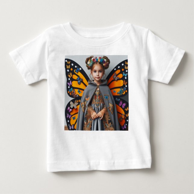 Happy Halloween Butterfly Costume Baby Fine Jersey T-Shirt (Front)