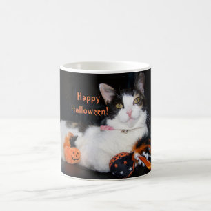 Happy Halloween Calico Cat  Coffee Mug