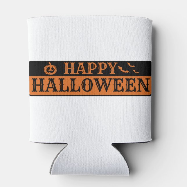 Happy Halloween Can Cooler (Back)