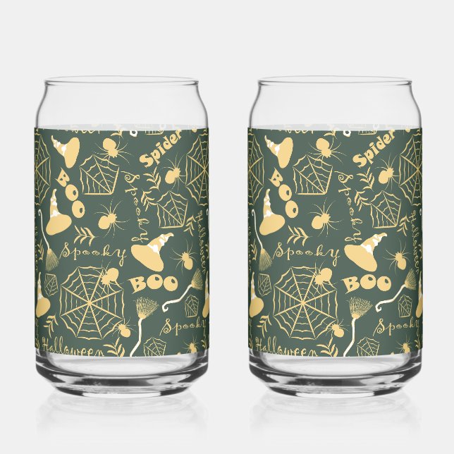 Happy Halloween Can Glass (Front)