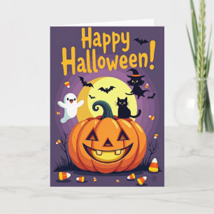 Happy Halloween Candy Corn Card