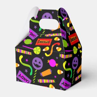 Happy Halloween Candy Pattern Favour Box