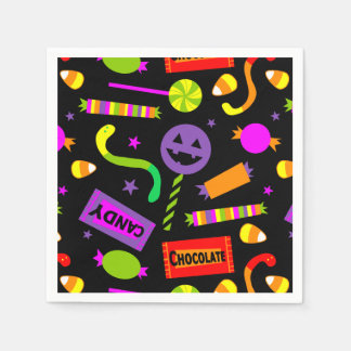 Happy Halloween Candy Pattern Napkin