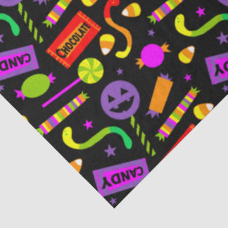 Happy Halloween Candy Pattern Tissue Paper