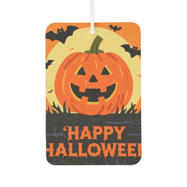 Happy Halloween Car Air Freshener (Front)