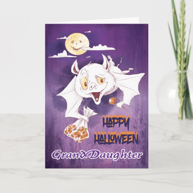 Happy Halloween Card Granddaughter (Front)