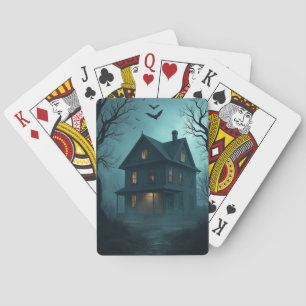 Happy Halloween Card – Haunted House Scene