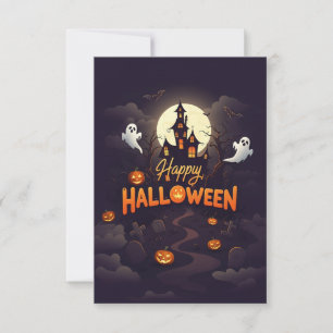 Happy Halloween Card With Personalised Name