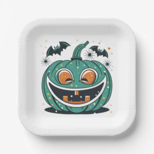 Happy Halloween! Carve a Pumpkin! Paper Plate