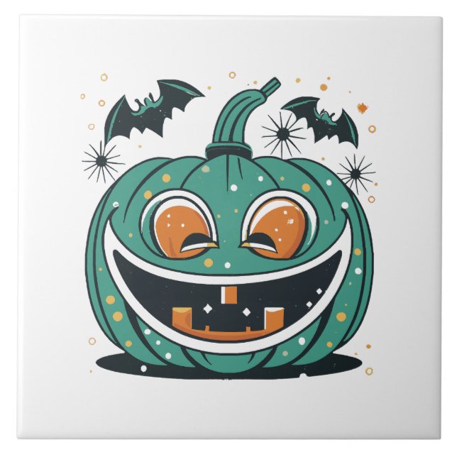 Happy Halloween! Carve a Pumpkin! Tile (Front)