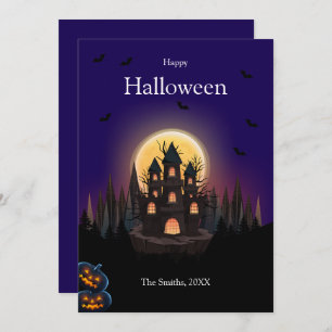 Happy Halloween Castle card