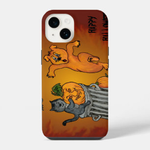 Happy Halloween! Cat Bat Dog and Spider iPhone 14 Case