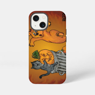Happy Halloween! Cat Bat Dog and Spider iPhone 13 Mini Case
